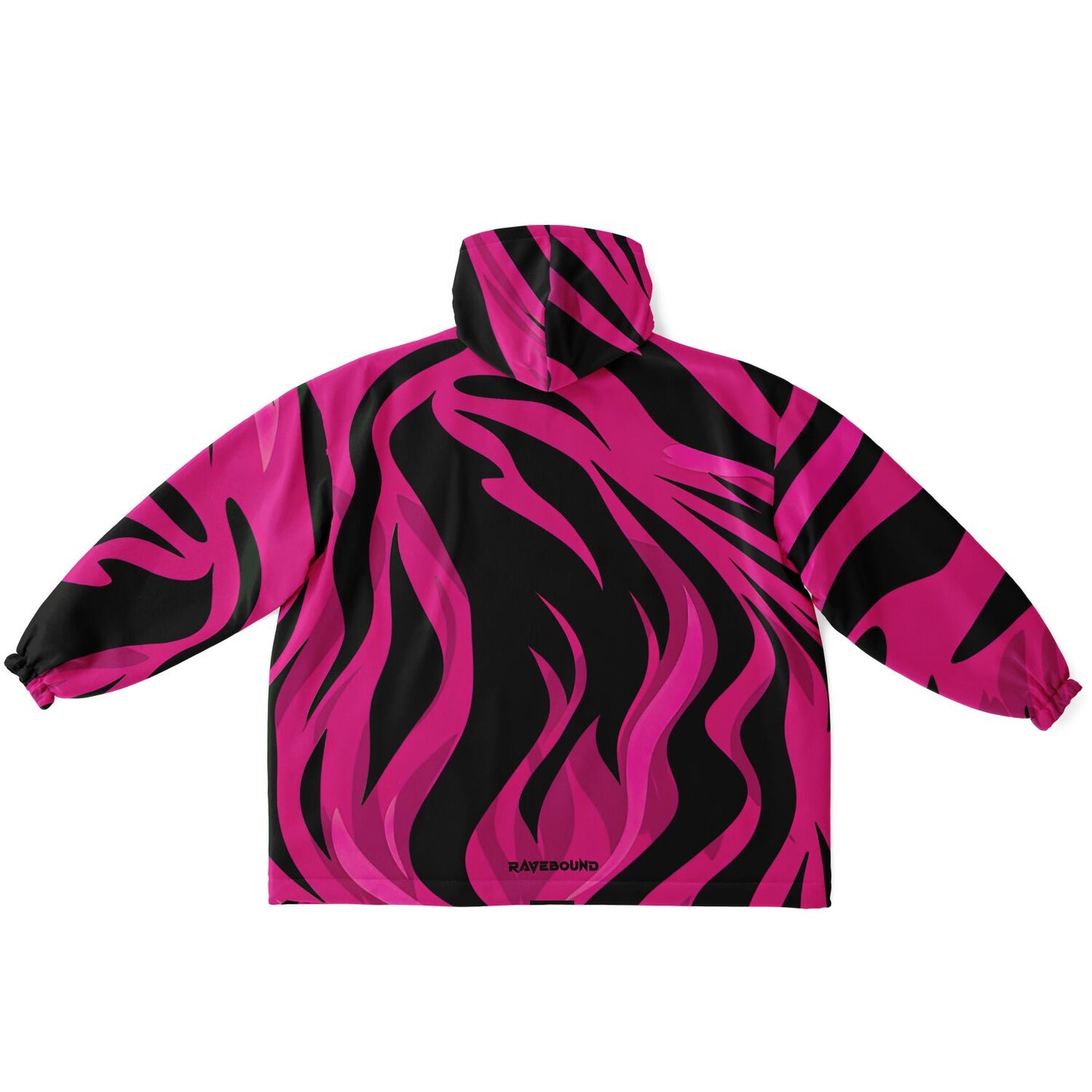 Voltage Pink snug hoodie close-up showing smooth fabric detail