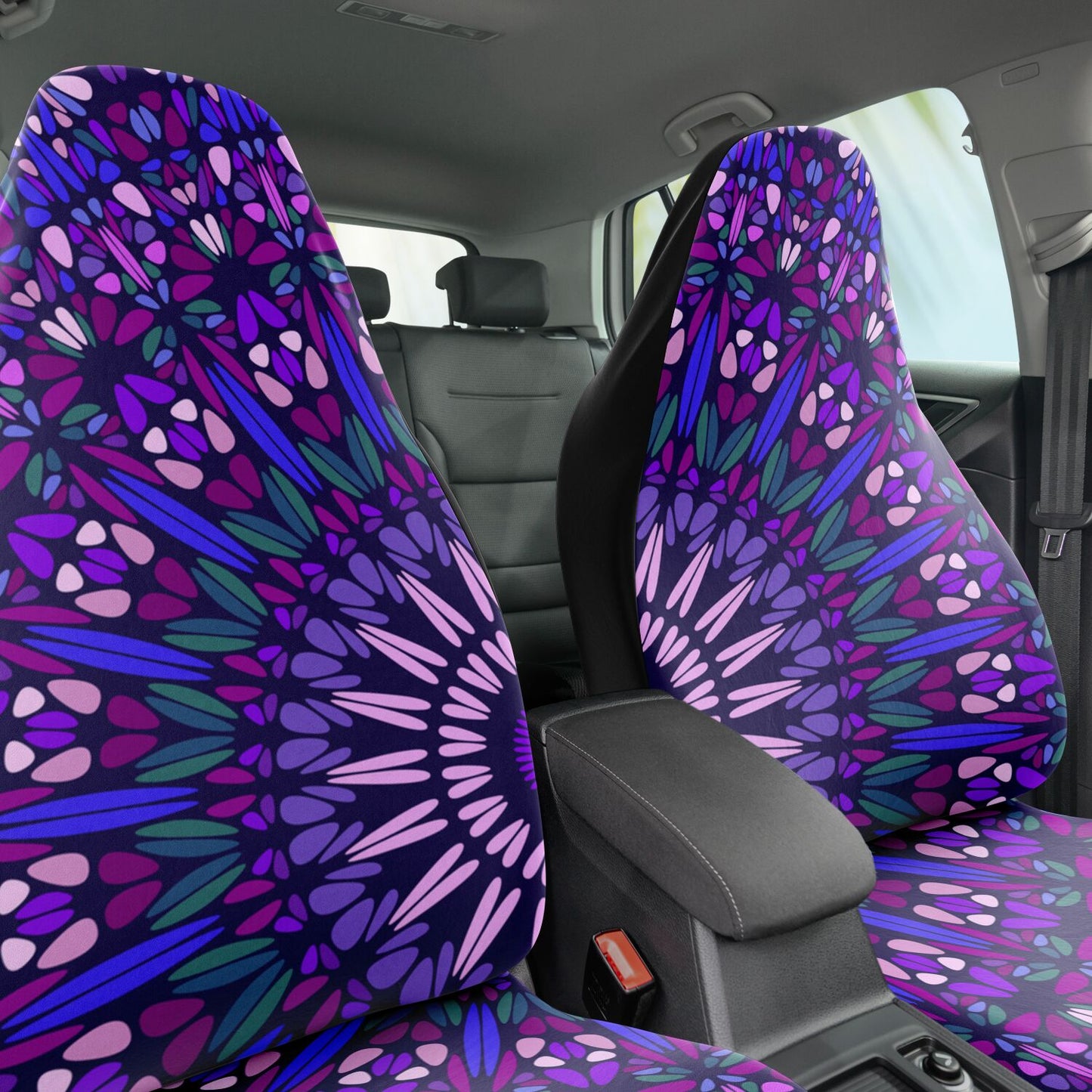 PURPLE MANDALA - Car Seat Covers