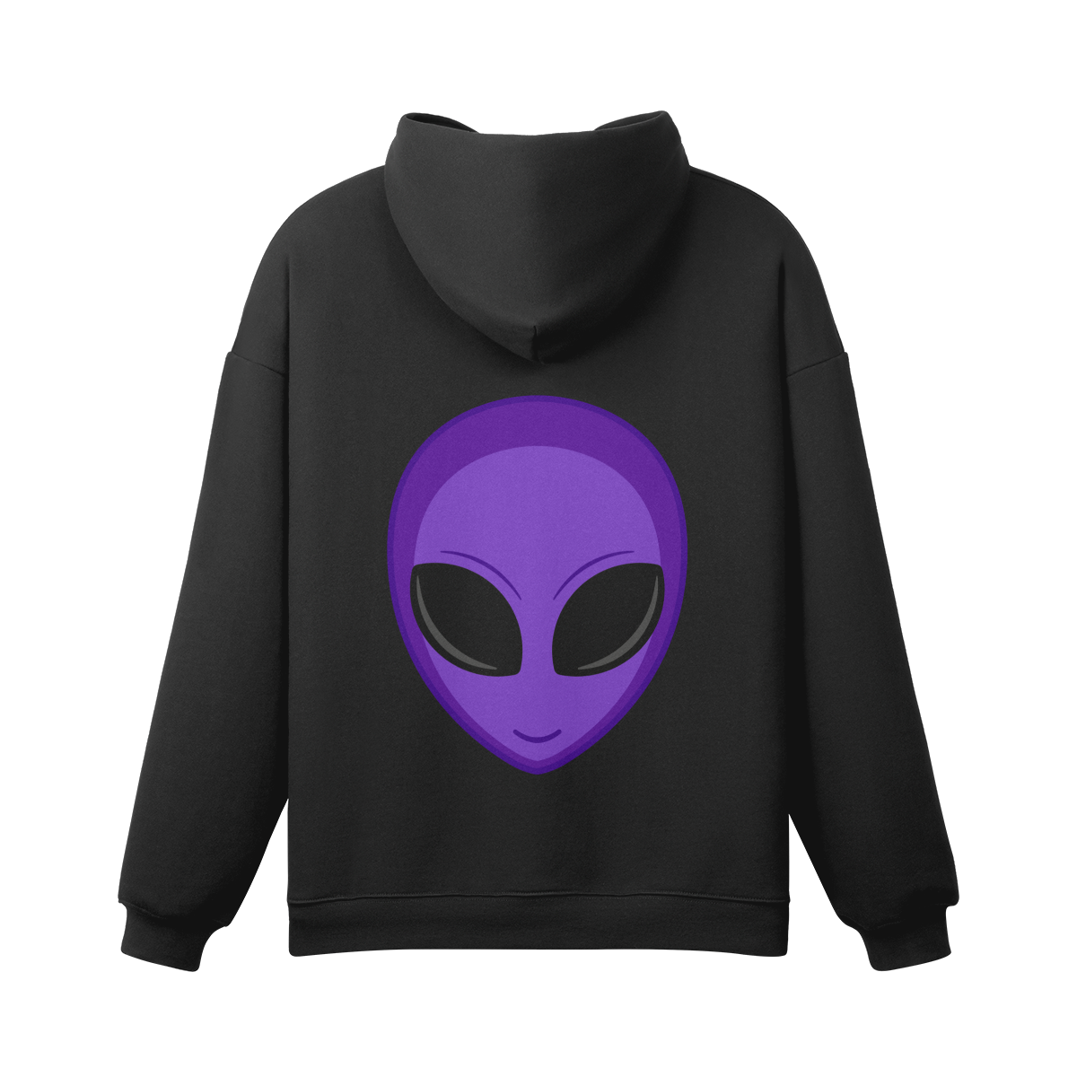 PURPLE ALIEN Unisex Fleece lined Snap Collar Hoodie RAVEBOUND