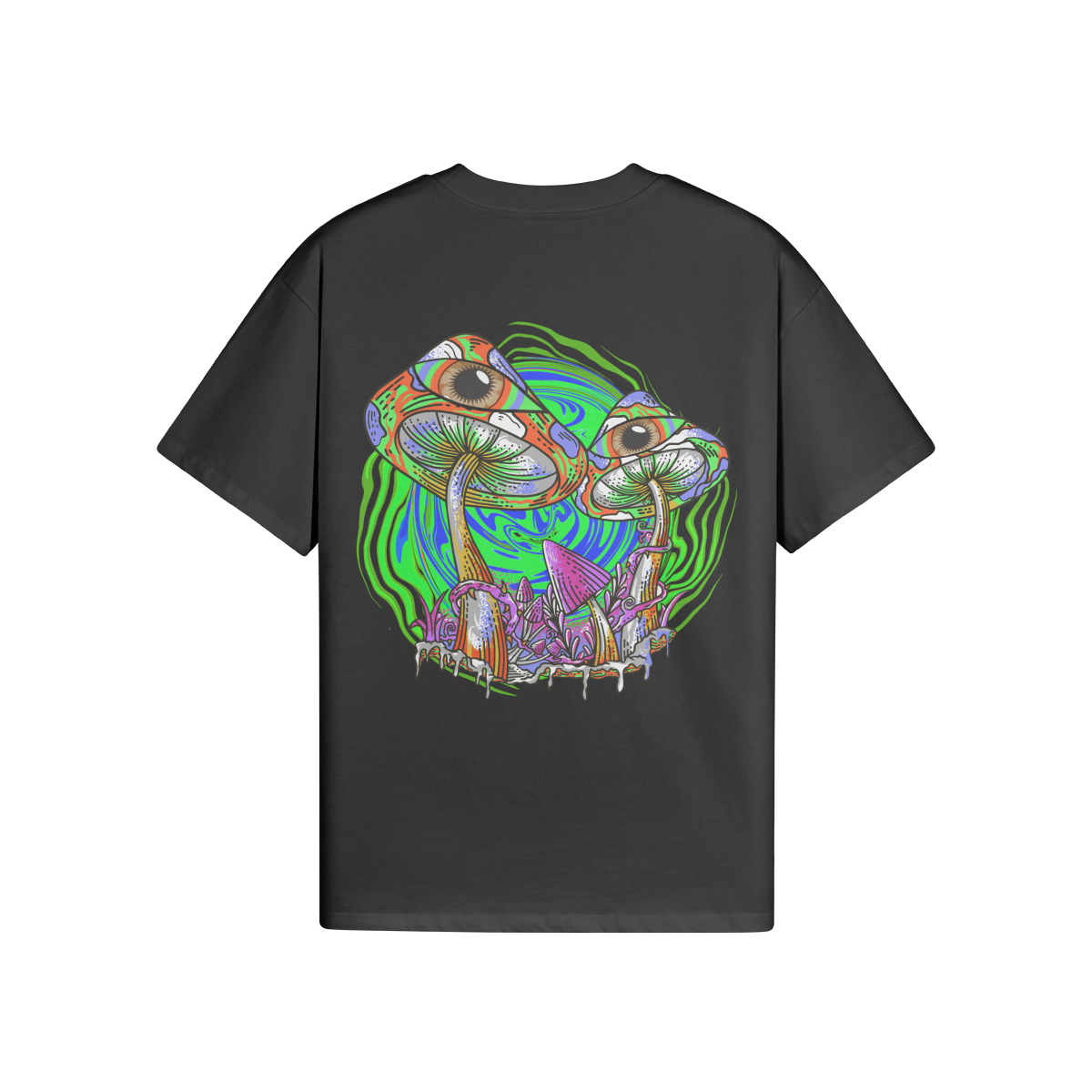 PSY EYE (BACK PRINT) Unisex Oversized T-shirt || RAVEBOUND