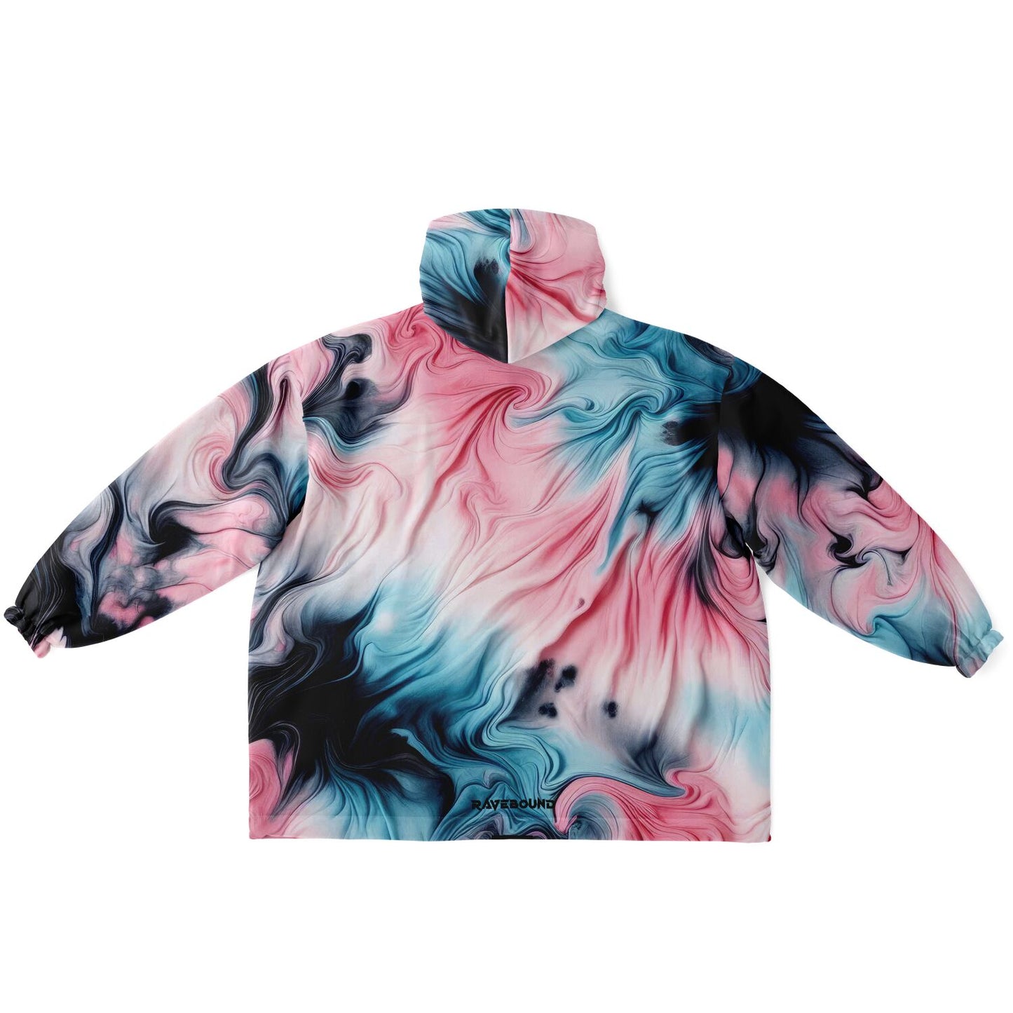 One-size unisex snug hoodie by RAVEBOUND with fleece lining