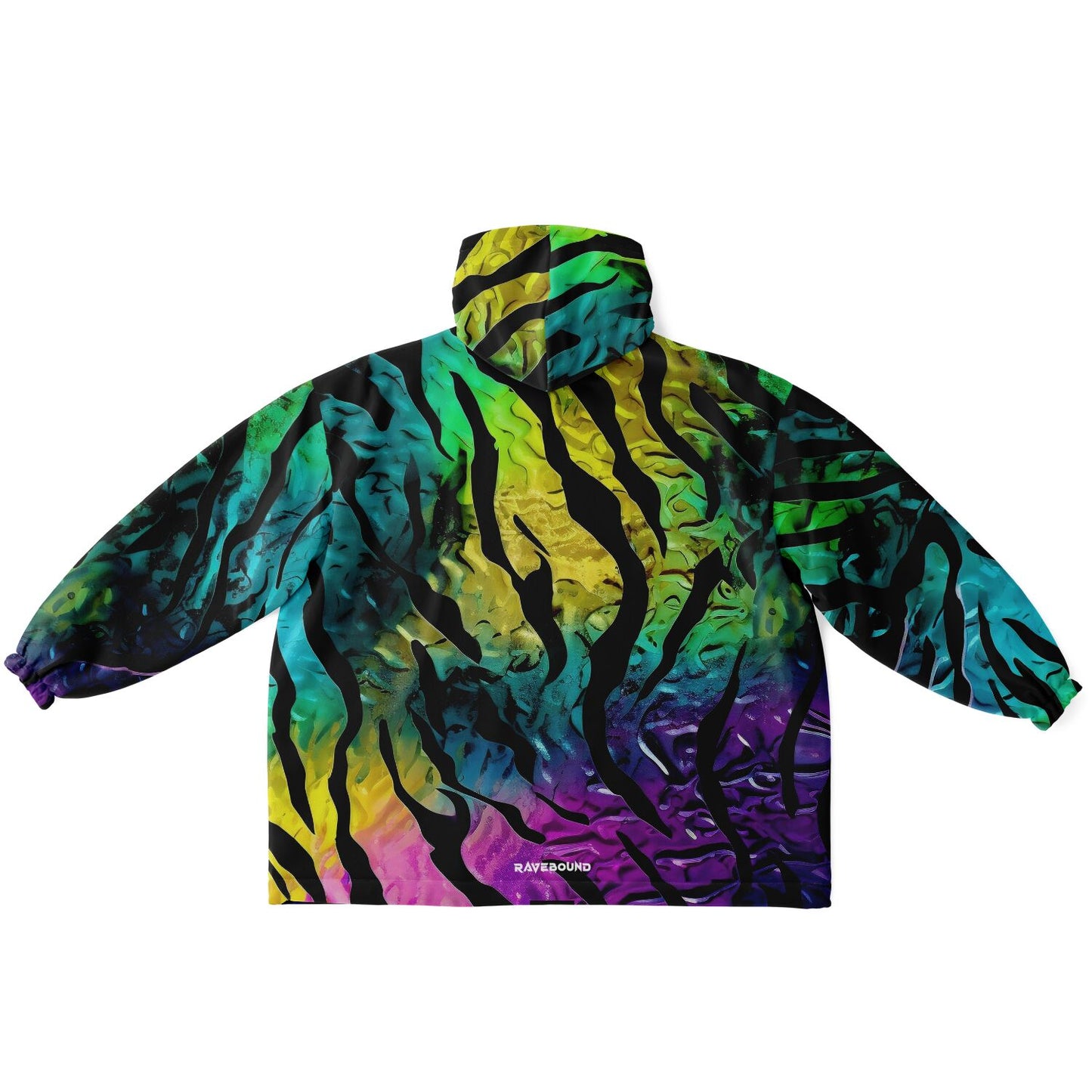 One-size snug hoodie by RAVEBOUND with black interior