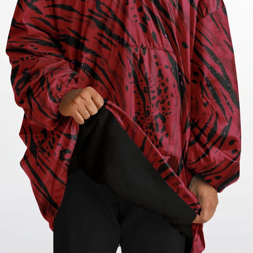 One-size unisex snug hoodie by RAVEBOUND with soft fleece