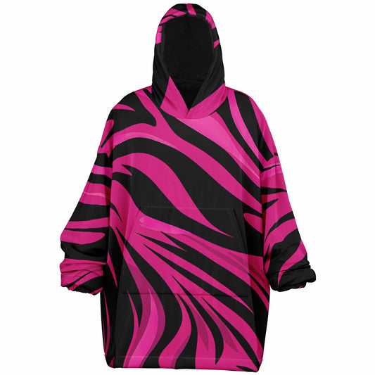 RAVEBOUND Voltage Pink full-print hoodie streetwear style