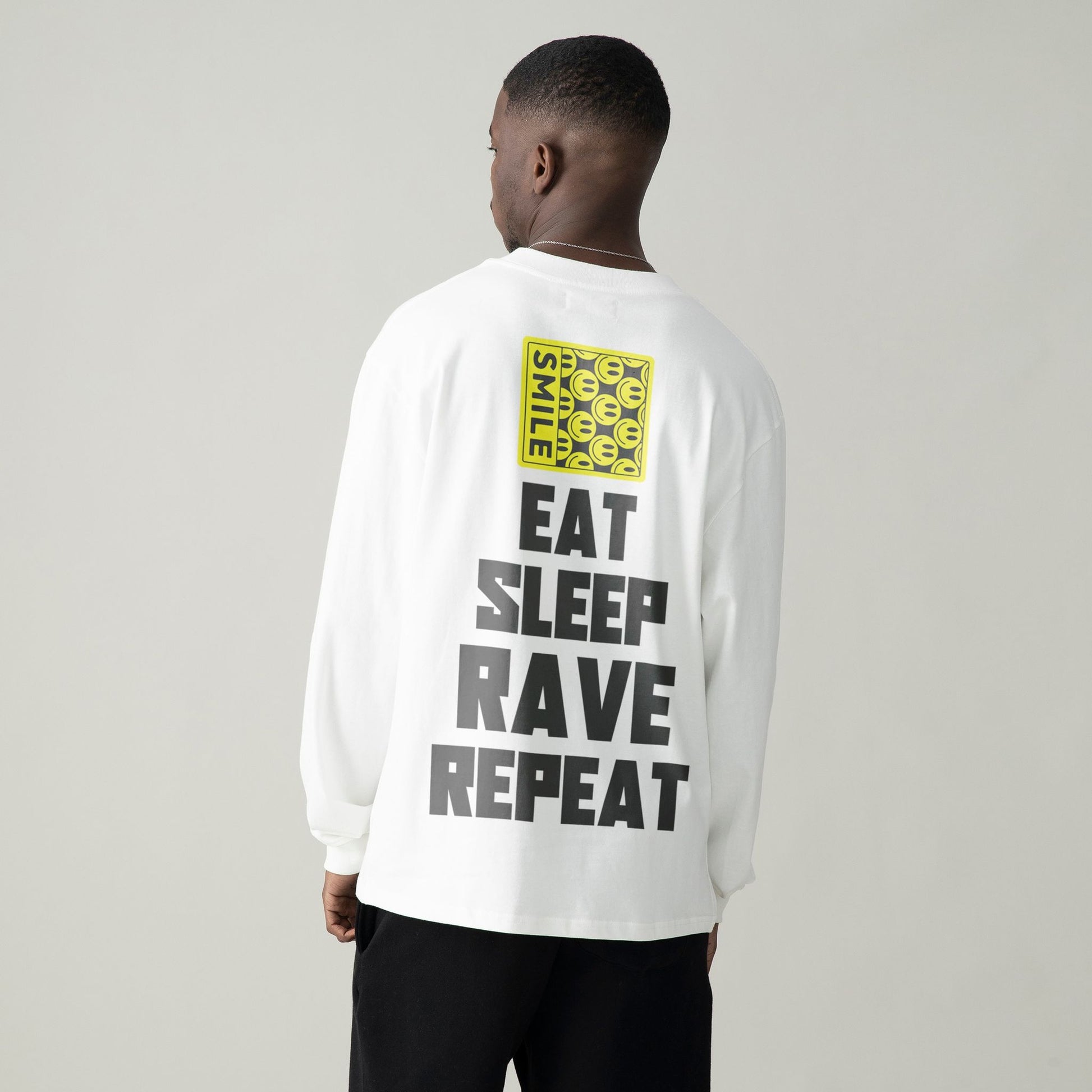  3D Effect Eat Sleep Rave Repeat T-Shirt For Ravers