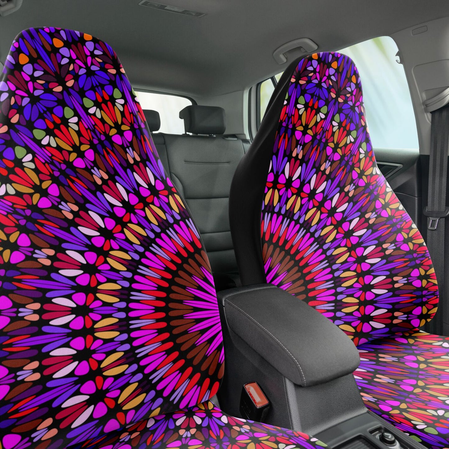 MAGENTA MANDALA - Car Seat Covers