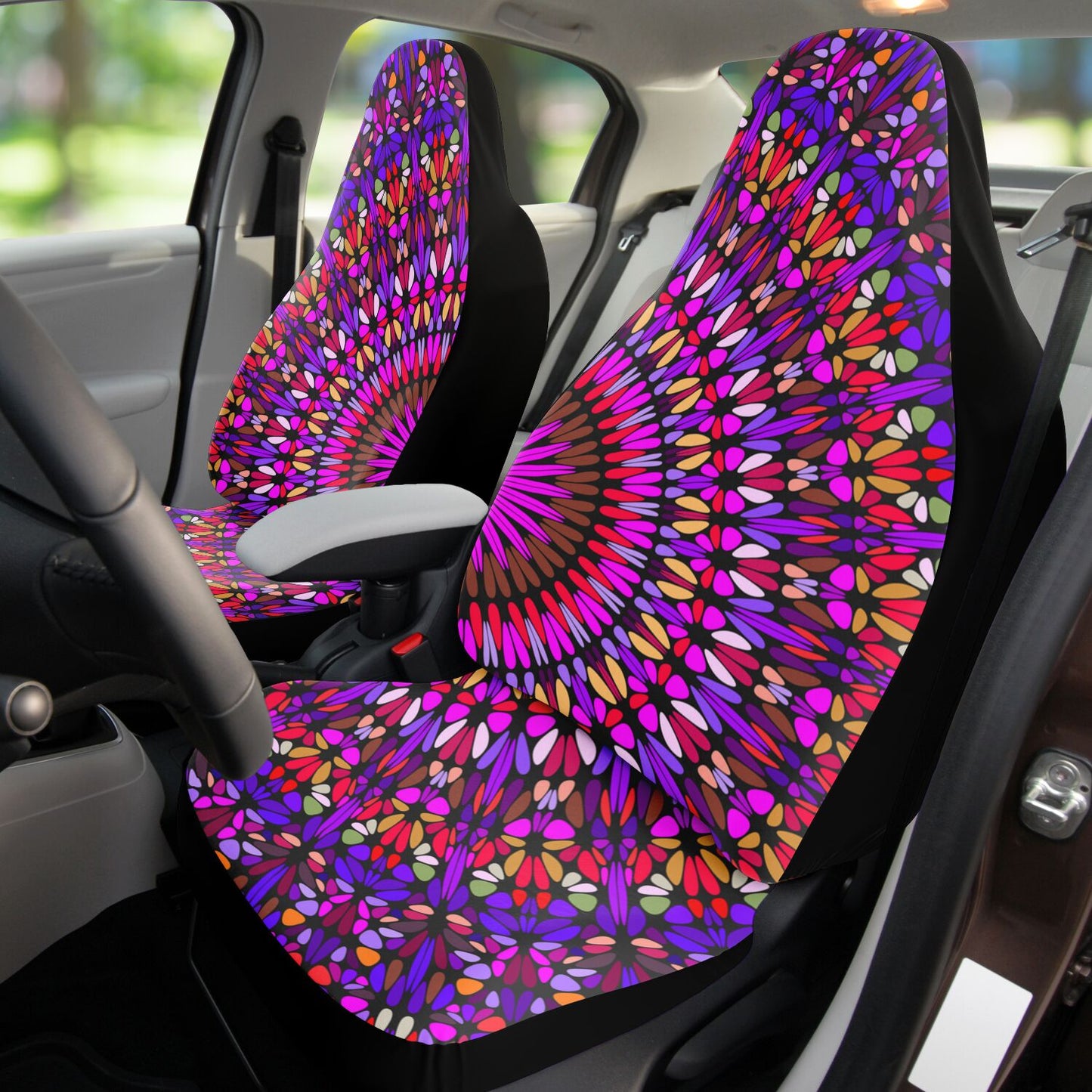 MAGENTA MANDALA - Car Seat Covers