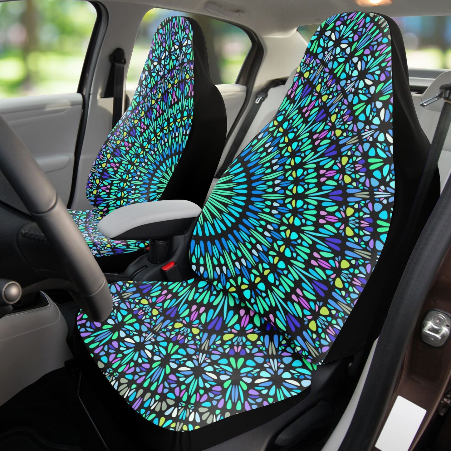 AQUA MANDALA - Car Seat Covers