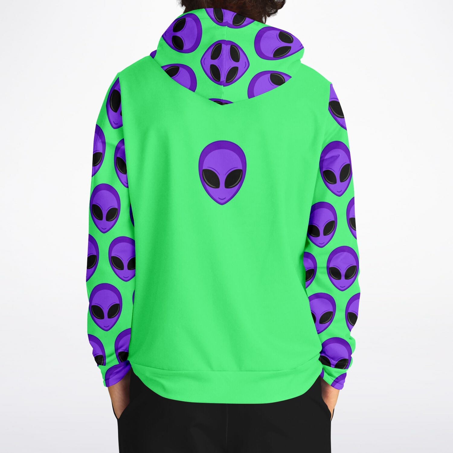 PURPLE ALIEN - Full Print Hoodie