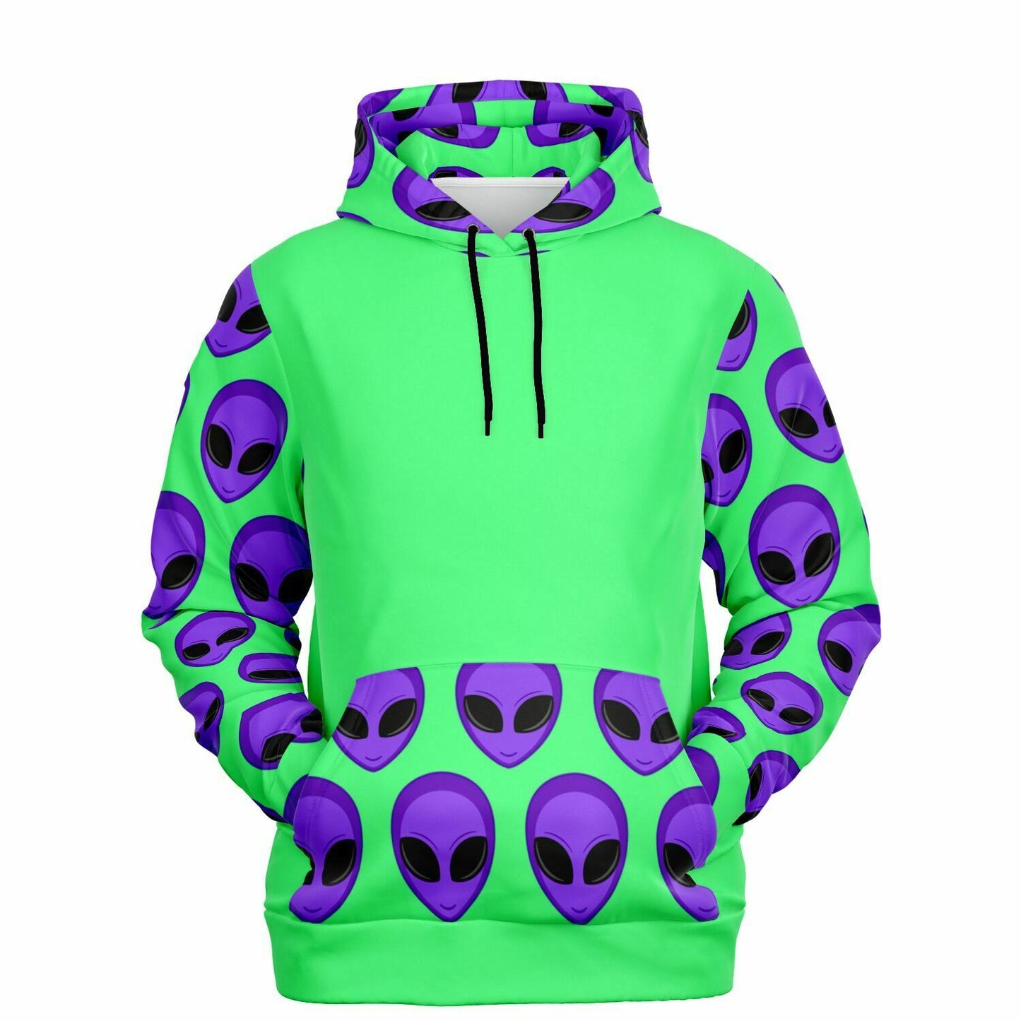 PURPLE ALIEN - Full Print Hoodie