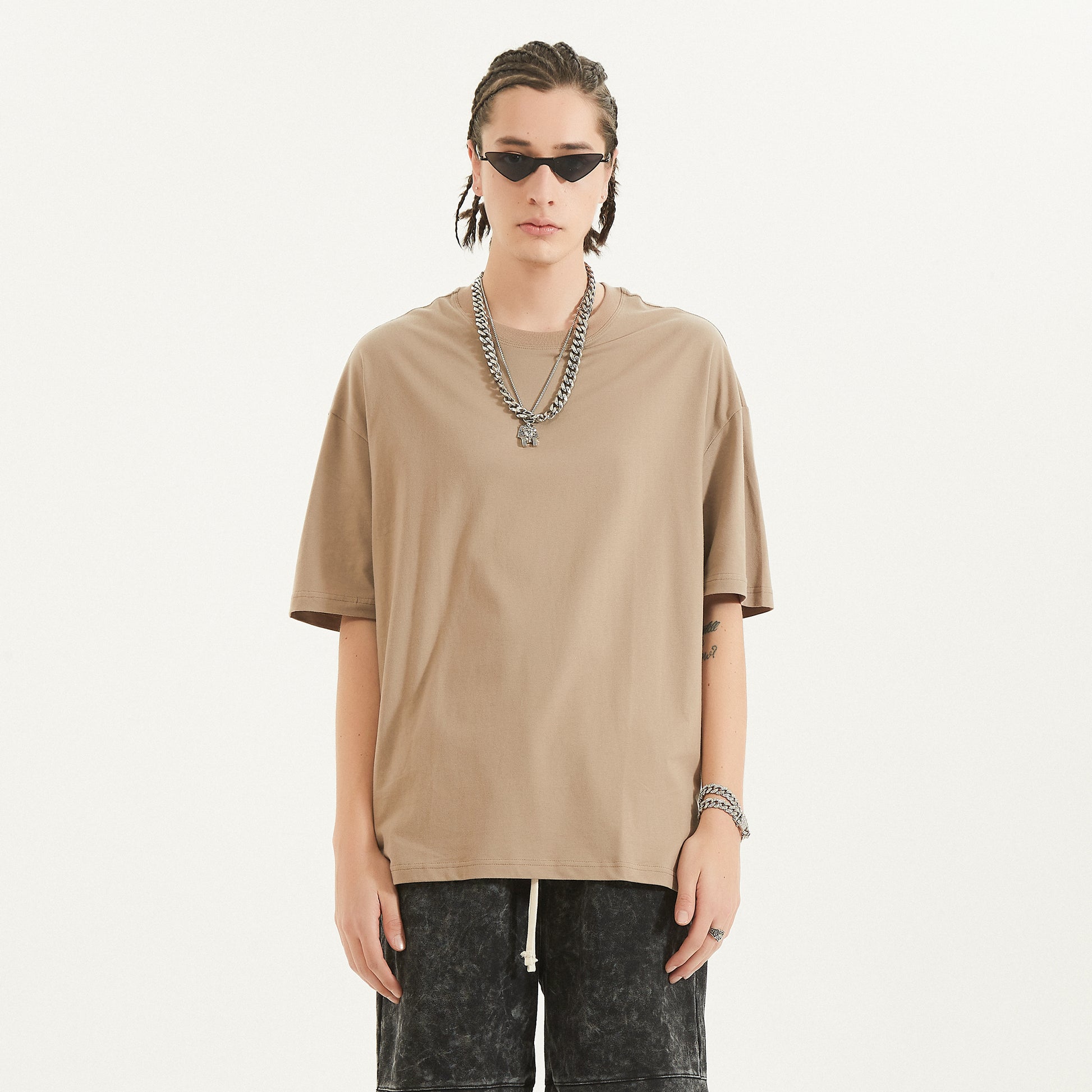 RAVE DADDY JAIL - Oversized ! Slit Hem ! T-shirt