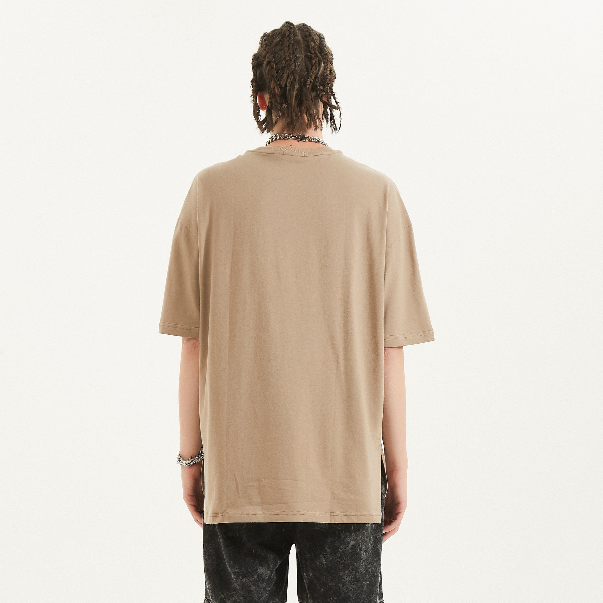 RAVE DADDY JAIL - Oversized ! Slit Hem ! T-shirt