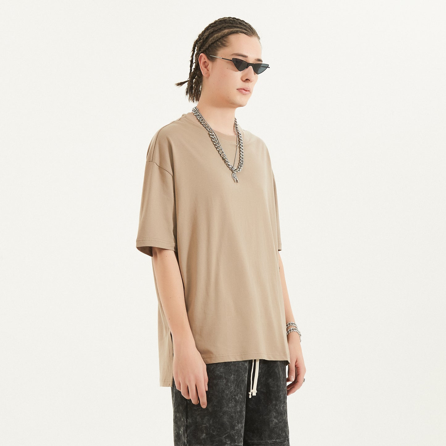 RAVE DADDY JAIL - Oversized ! Slit Hem ! T-shirt