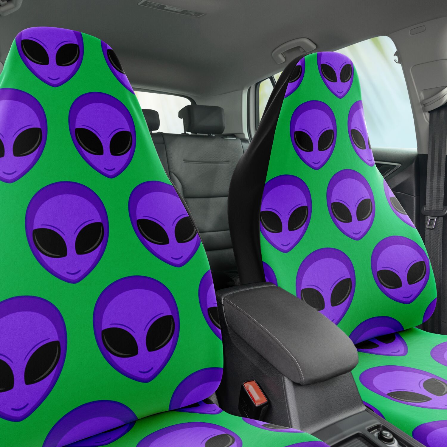 PURPLE ALIEN - Car Seat Covers