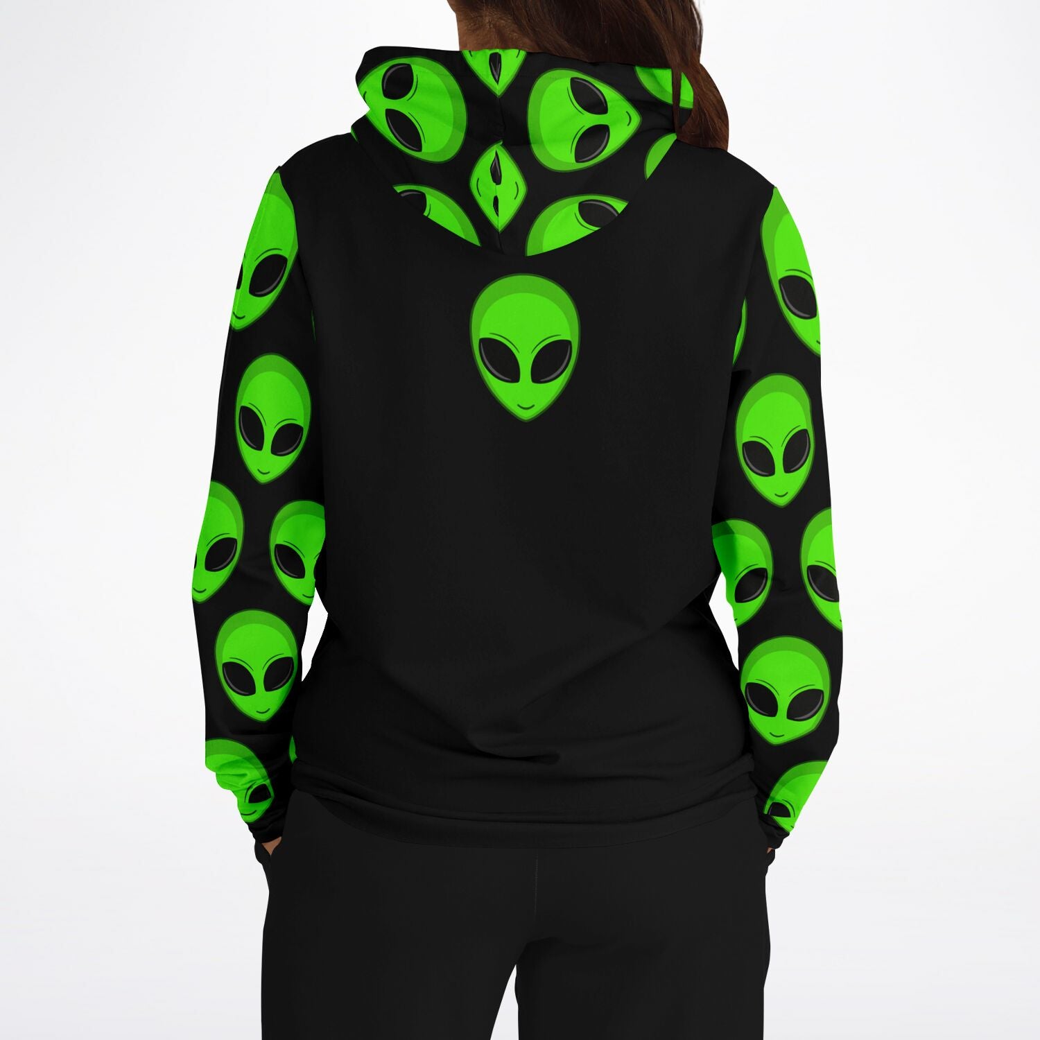 GREEN ALIEN - Full Print Hoodie