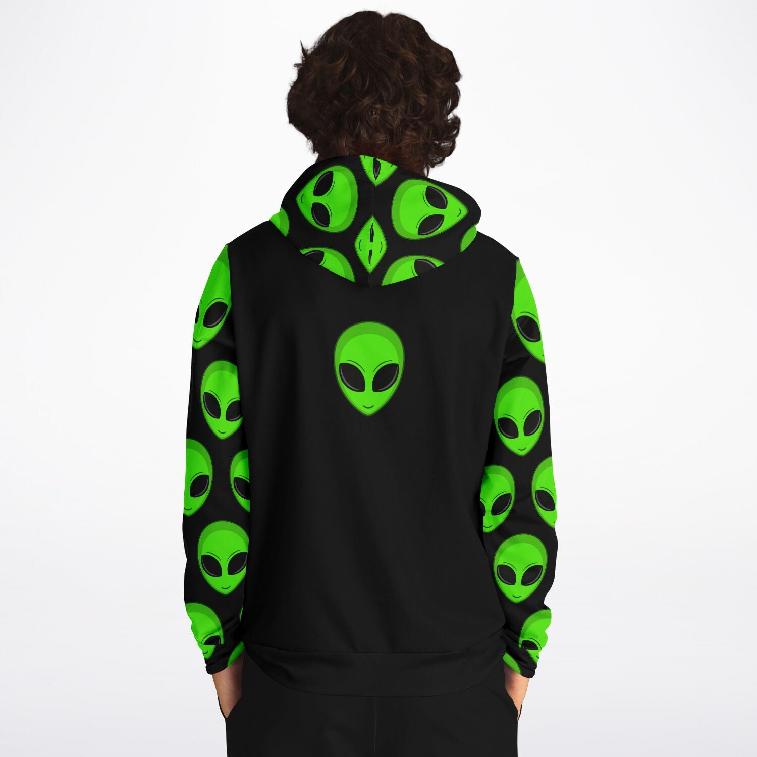 GREEN ALIEN - Full Print Hoodie