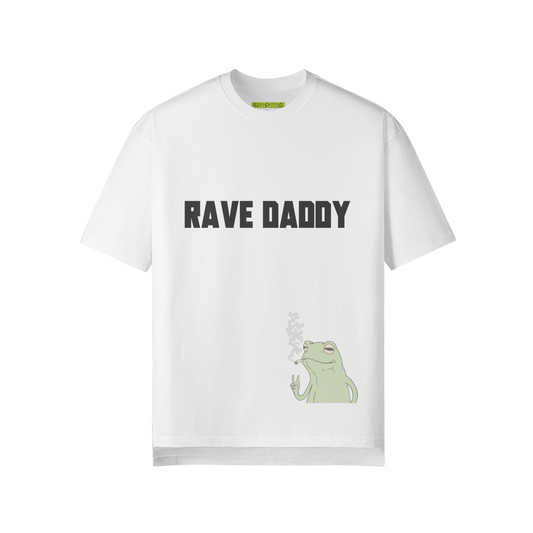 RAVE DADDY FROG - Oversized ! Slit Hem ! T-shirt