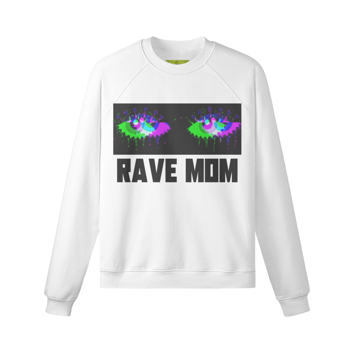 3RAVE MOM - Unisex Fleece-lined Sweatshirt - front - white