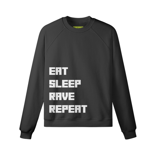 EAT.SLEEP.RAVE.REPEAT - Unisex Fleece-lined Sweatshirt