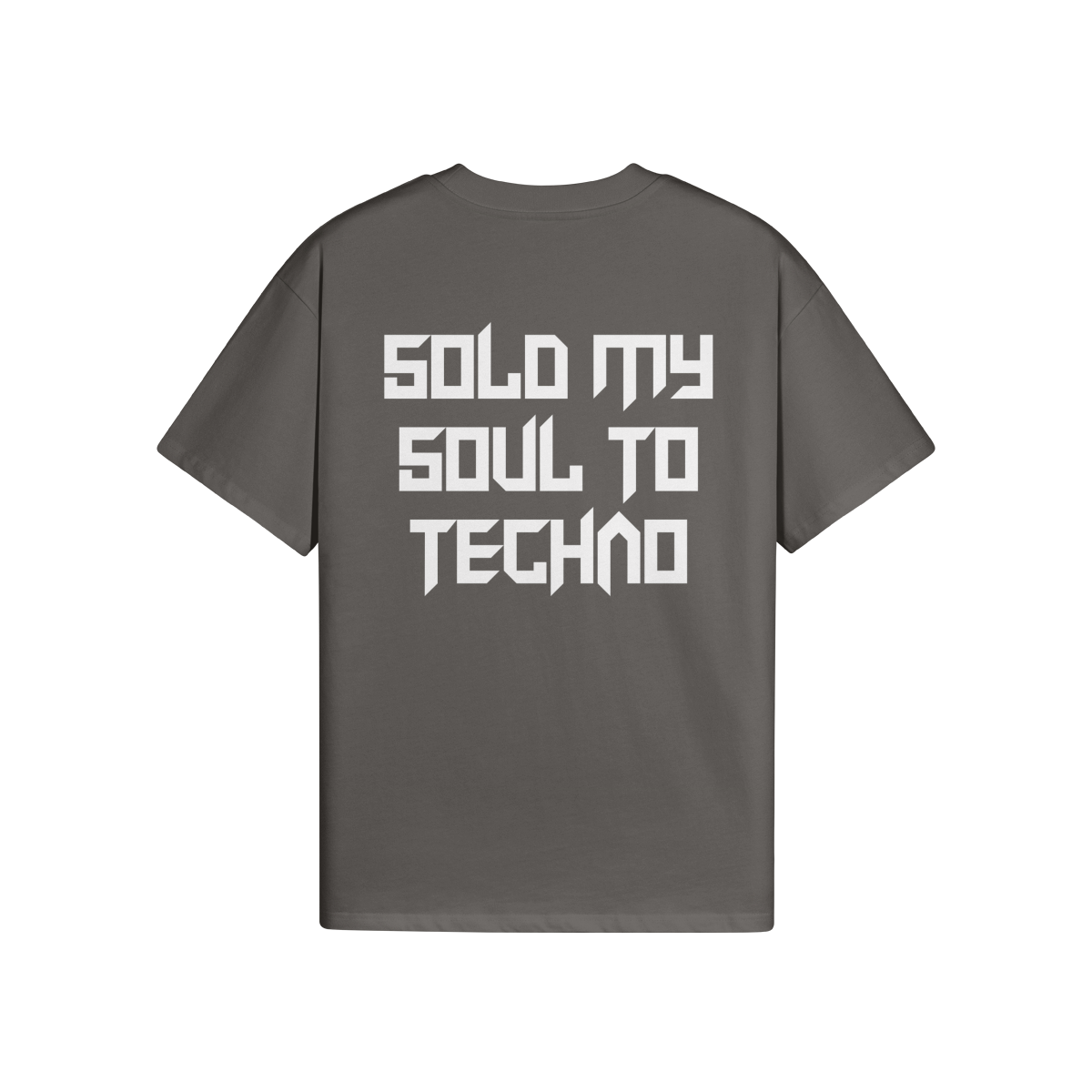 SOLD MY SOUL TO TECHNO (BACK PRINT) - Unisex Oversized T-shirt