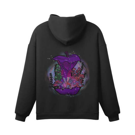 FAIRYTALE (BACK PRINT) - Unisex Fleece-lined Snap Collar Hoodie