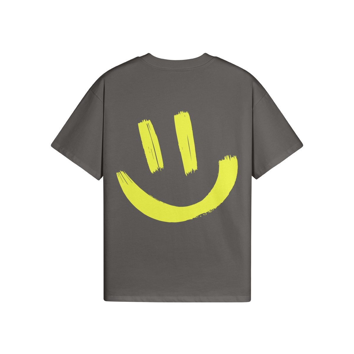 BACK OF $MILE (BACK PRINT) - Unisex Oversized T-shirt (CHARCOAL GRAY)