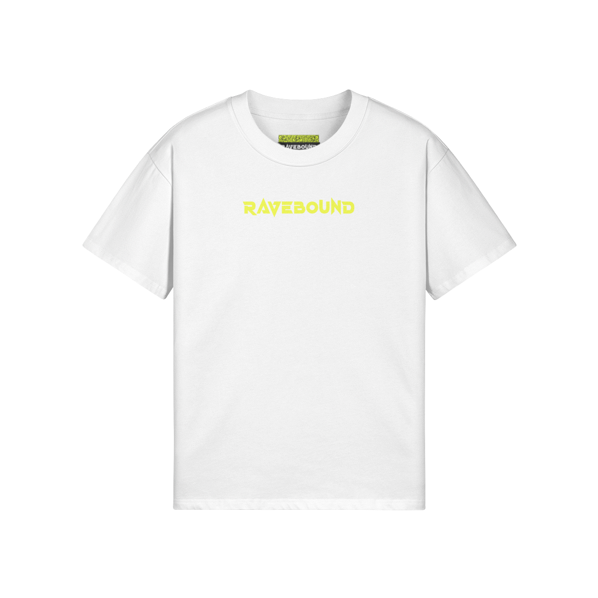 Front of $MILE (BACK PRINT) - Unisex Oversized T-shirt (WHITE)